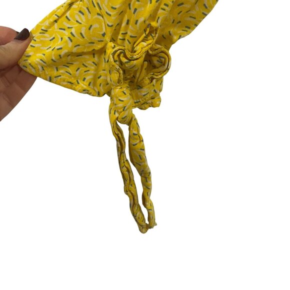 Anthropologie Maeve Blithe Button Down Yellow Motif Blouse Size 2 - Picture 4 of 8